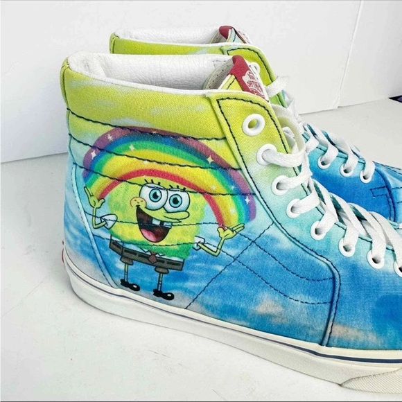 VANS UNISEX SH8-HI SPONGEBOB Men’s 9 Women’s 10.5 Cartoon - Picture 8 of 15